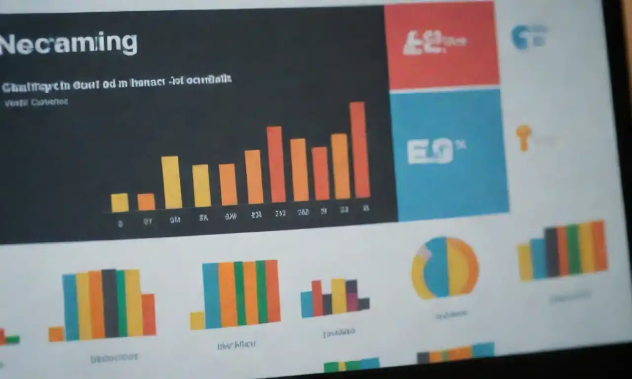 Analytic charts displaying engagement metrics alongside images of an influencers social media posts.