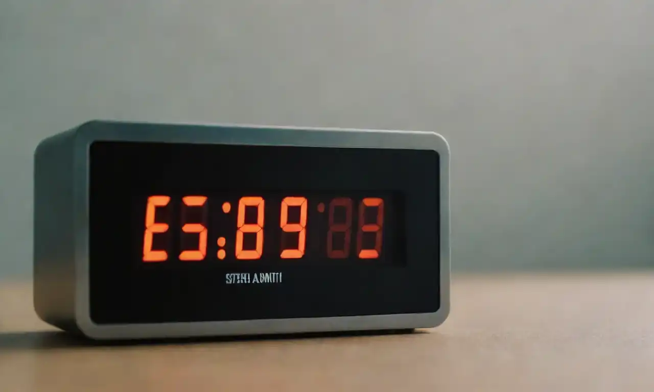 A countdown timer displayed on a product page