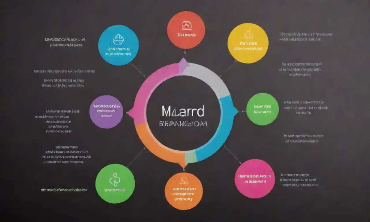 Infographic showing the connection between branding elements and lead generation metrics.