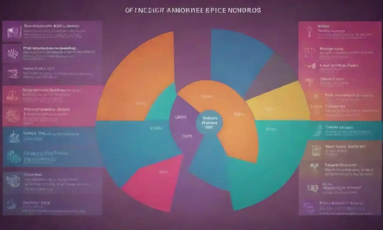 Colorful infographic illustrating data and statistics