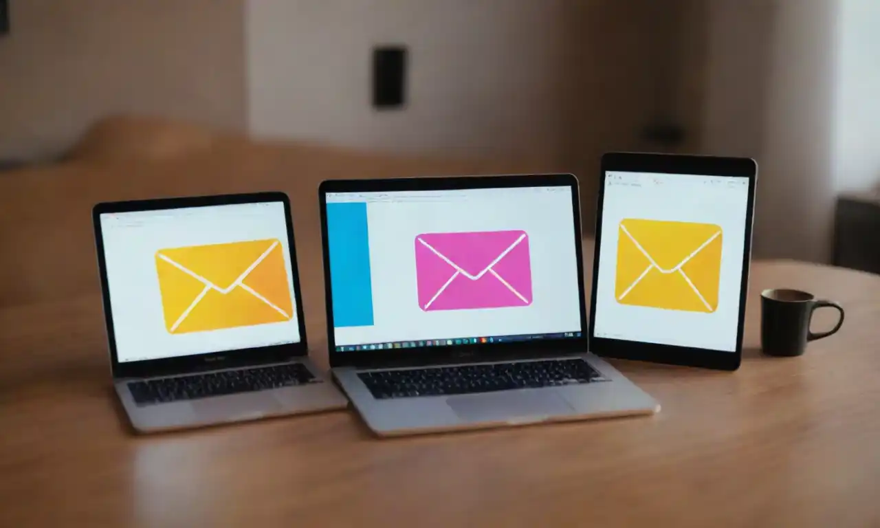 A visual comparison of email content displayed on different devices and platforms.