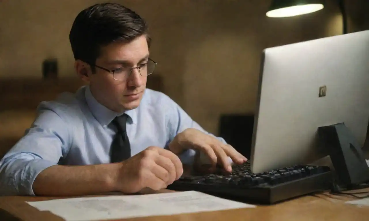 Un ordenador mostrando un boletín informativo por email con contenido educativo.