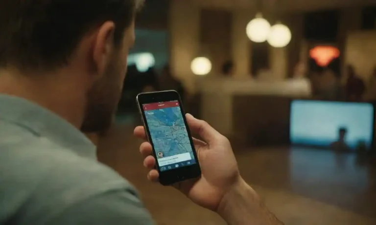 A user interacting with a smartphone app