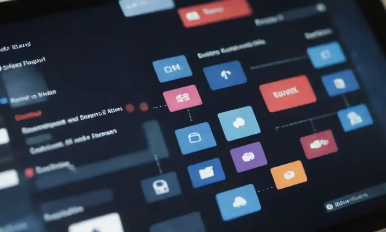 An illustration of a CRM system interface with interconnected data flows and user interactions.