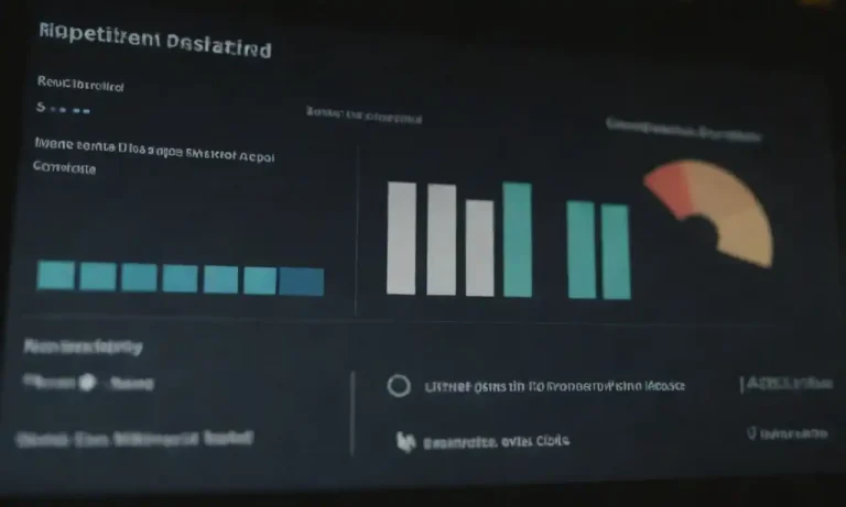 A visual dashboard displaying key KPIs like engagement