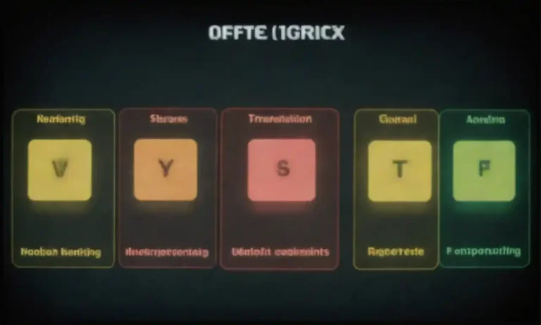 Visual representation of a DAFO matrix with strengths