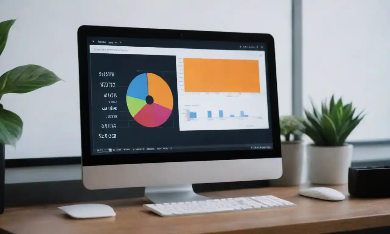 Graphs and charts on a computer screen analyzing email marketing metrics.