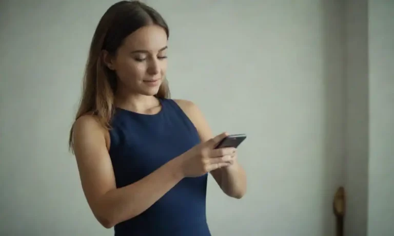 Person using a smartphone to engage with brands on social media.