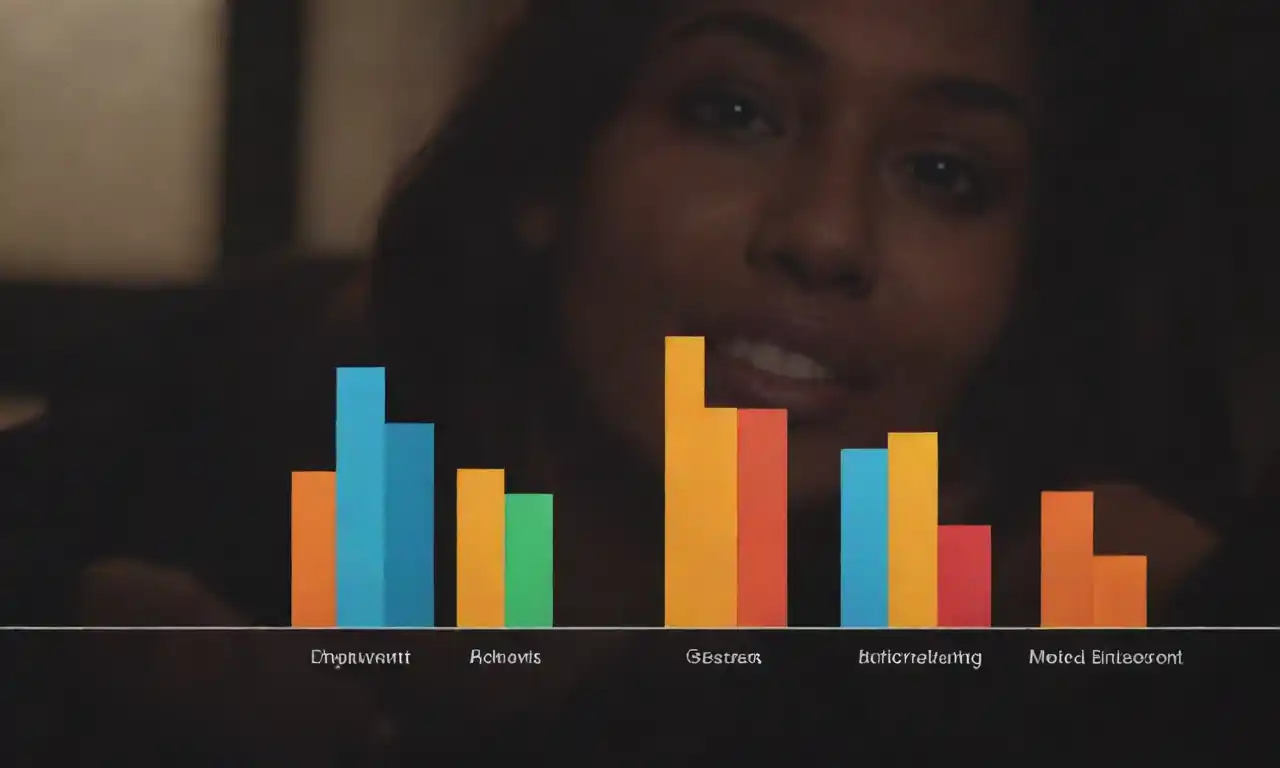 A graph showing growth in brand engagement alongside images of diverse influencers.