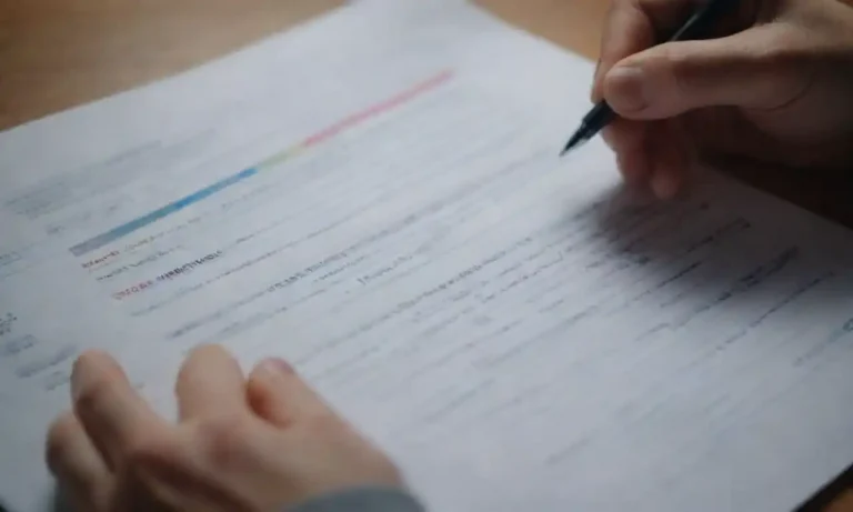 Person examining a document with PPC Policies written on it