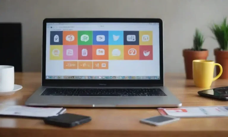 Diverse digital marketing tools displayed on a desk