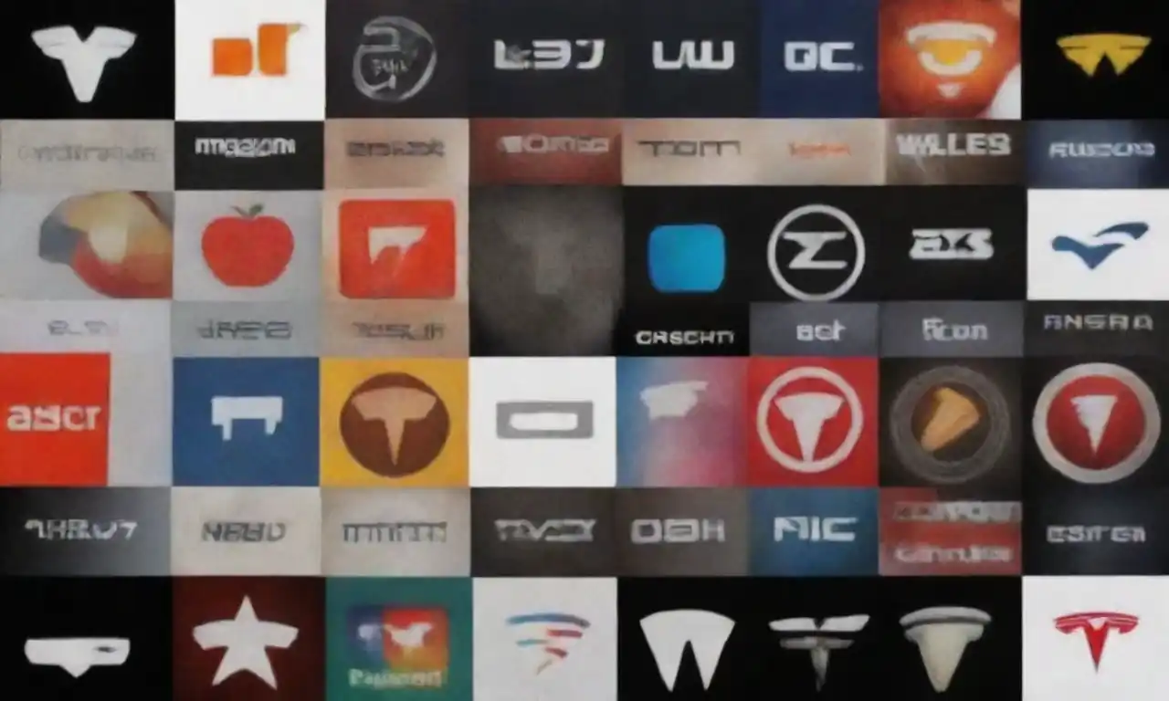 Collage of logos from renowned successful companies like Apple