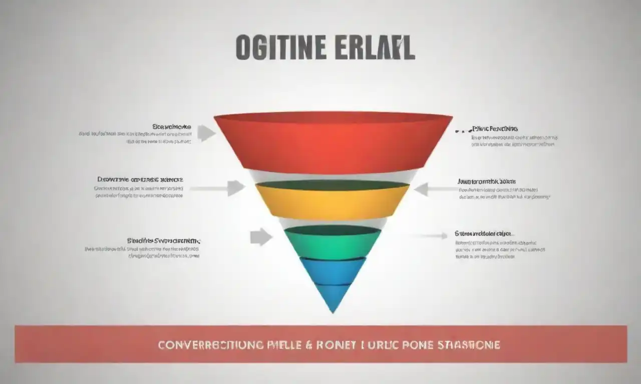 Diagram illustrating the conversion funnel stages with a focus on effective strategies.