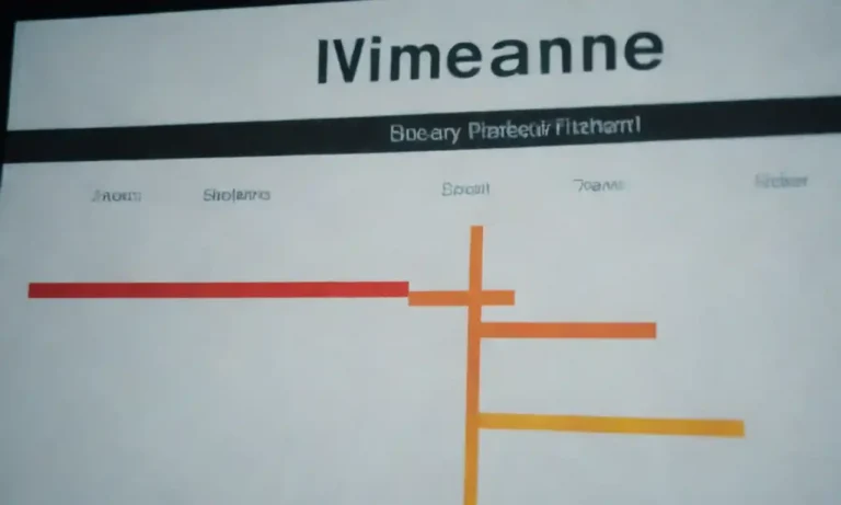 A chart displaying project metrics like timelines